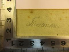 - (Fürstenau, [?]), Von Hand: Autogramm; 'Fürstenau'. 