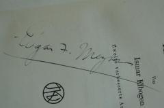 - (Magnus, Edgar T.), Von Hand: Autogramm; 'Edgar T. Magnus'. 