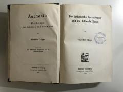 Fdc 539/II (ausgesondert) : Die ästhetische Betrachtung und die bildende Kunst (1906)