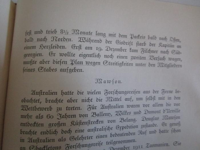 Bh 38 2. Ex.: Heldenbuch der Arktis : Entdeckungsreisen zum Nord- und Südpol (1933);J / 22 (unbekannt), Von Hand: Annotation. 