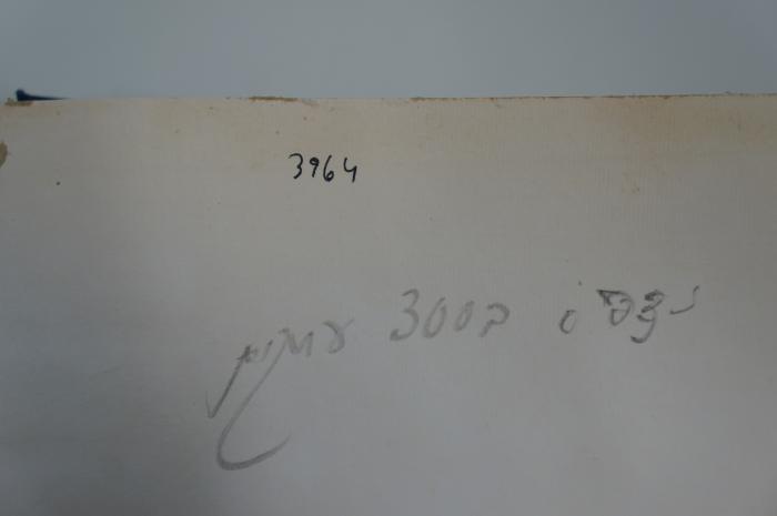 09 022861 : Festschrift zum Siebzigsten Geburtstage A. Berliner's. Gewidmet von Freunden und Schülern (1903);- (unbekannt), Von Hand: Notiz, Nummer; '3964
נדפס בטסד עמונים'. 