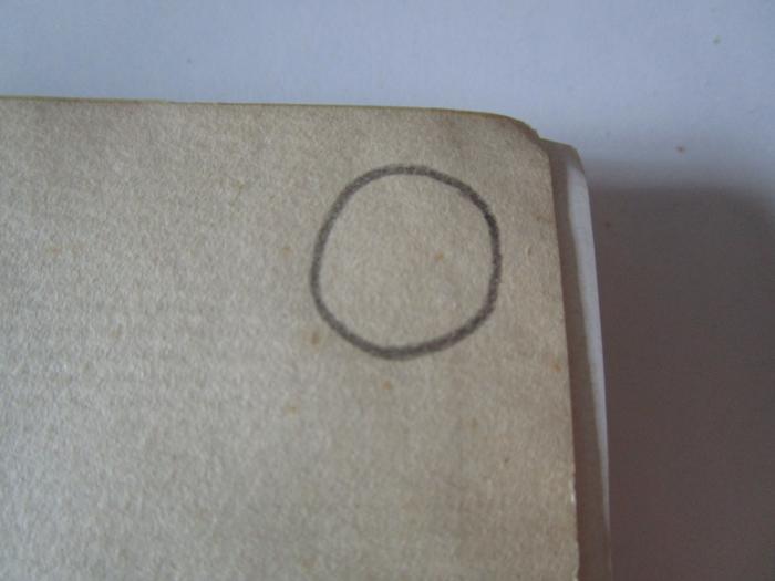 Hl 135: Gedenkbuch für Moses Mendelsohn (1929);J / 54 (unbekannt), Von Hand: Zeichen; '○'.  (Prototyp)