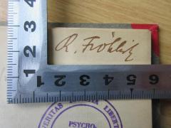 - (Fröhlich, R.), Von Hand: Autogramm; 'R. Fröhlich'. 