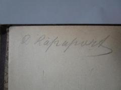 J / 122 (Rapaport, D.[?]), Von Hand: Autogramm, Name; 'D Rapaport'. 