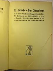 1 S 8 &lt;19&gt; - 1 : Das Liebesleben in der Natur : eine Entwicklungsgeschichte der Liebe (1905)