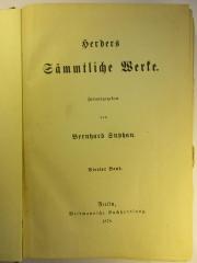 1 L 141-4 : Herders Sämmtliche Werke : 4 (1878)