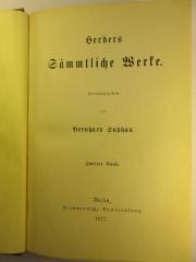 1 L 141-2 : Herders Sämmtliche Werke : 2. (1877)