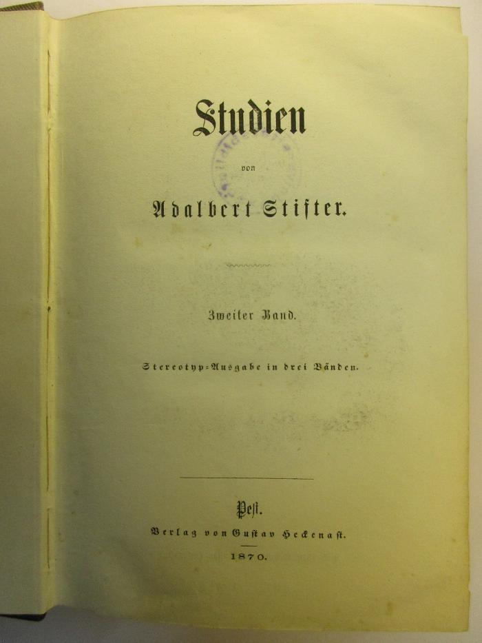 3 L 230 - 2 : Studien (1870)
