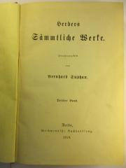 1 L 141-3 : Herders Sämmtliche Werke : 3. (1878)