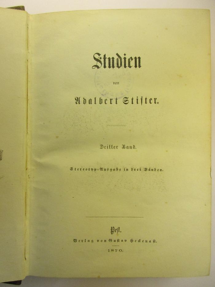 3 L 230 - 3 : Studien (1870)