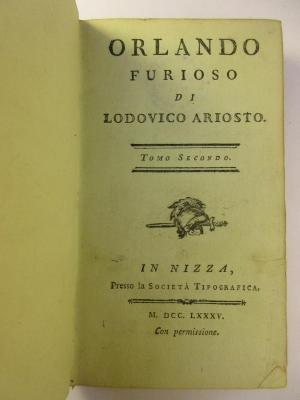 1 N 54 - 2 : Orlando Furioso (1785)