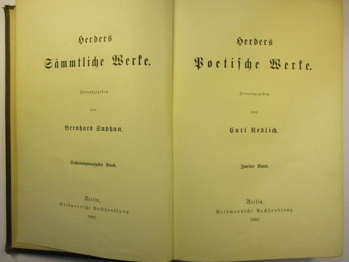 1 L 141-26 : Herders Poetische Werke : 2. (1882)