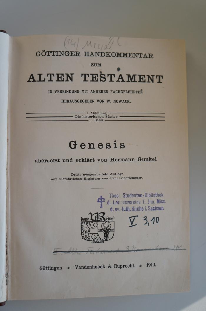 95 058113 : Genesis (1910)