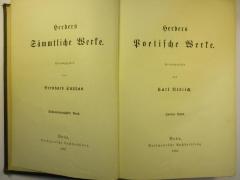 1 L 141-26 : Herders Poetische Werke : 2. (1882)