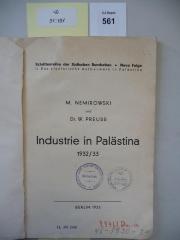 D 31 181: Industrie in Palästina 1932/33. (1933)