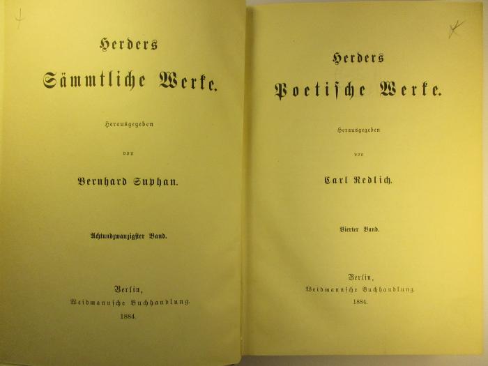 1 L 141-28 : Herders Poetische Werke : 4. (1884)