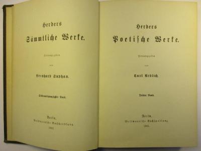 1 L 141-27 : Herders Poetische Werke : 3. (1881)