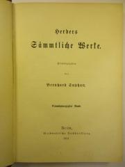 1 L 141-21 : Herders Sämmtliche Werke : 21. (1881)