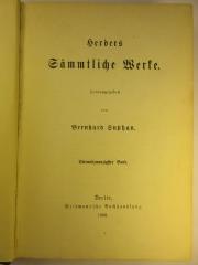 1 L 141-24 : Herders Sämmtliche Werke (1886)
