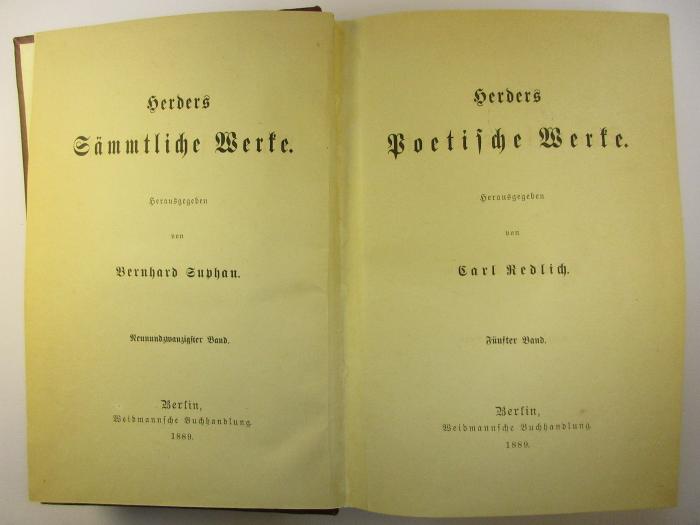 1 L 141-29 : Herders Poetische Werke : 5. (1889)