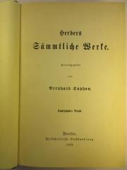 1 L 141-15 : Herders Sämmtliche Werke : 15. (1888)