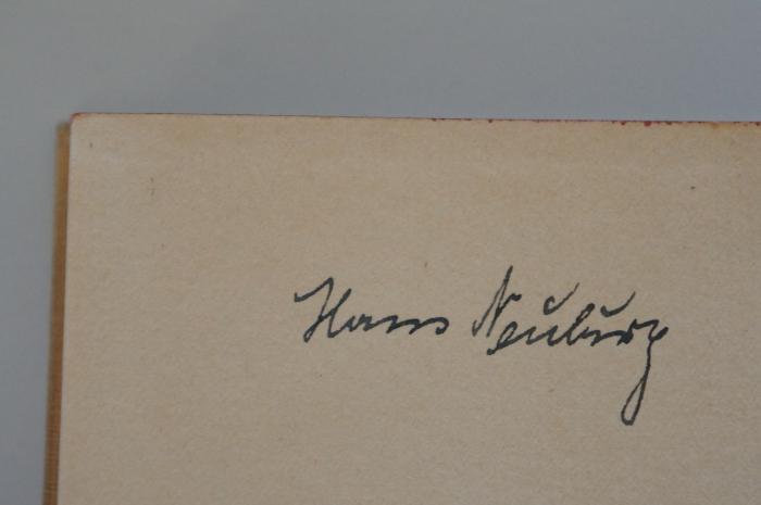 96 001805 : Jesus (1929);- (Neuburg, Hans), Von Hand: Autogramm; 'Hans Neuburg'. 