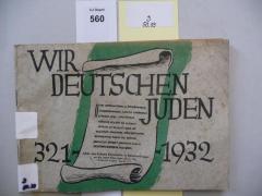 D 50 39: Wir deutschen Juden 321-1932. (1932)