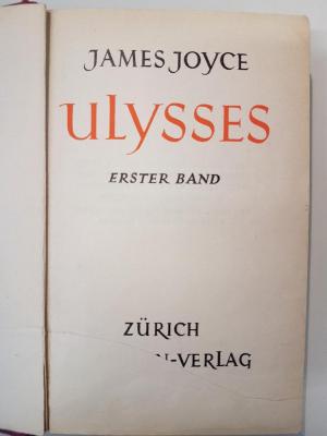 1 M 51 - 1 : Ulysses : 1. ((1930))