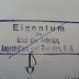 - (Bank der Arbeiter, Angestellten und Beamten, A.-G.), Durchgestrichen: Ortsangabe, Name; 'Eigentum der Bank der Arbeiter, Angestellten und Beamten, A.-G.'.  (Prototyp)