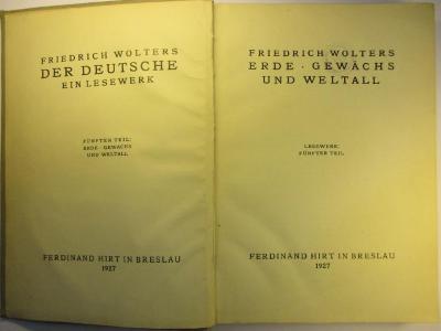 2 A 56 - 5 : Erde, Gewächs und Weltall (1927)