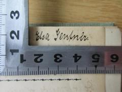 - (Gentner, Elsa), Von Hand: Autogramm; 'Elsa Gentner [?]'. 