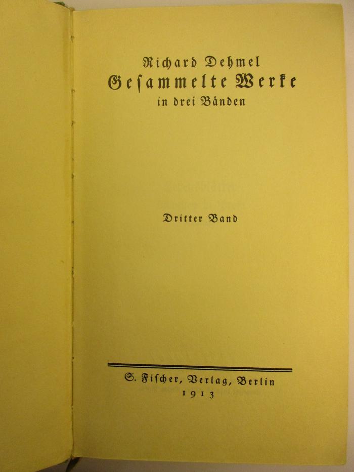 1 L 174-3 : Gesammelte Werke in drei Bänden (1913)