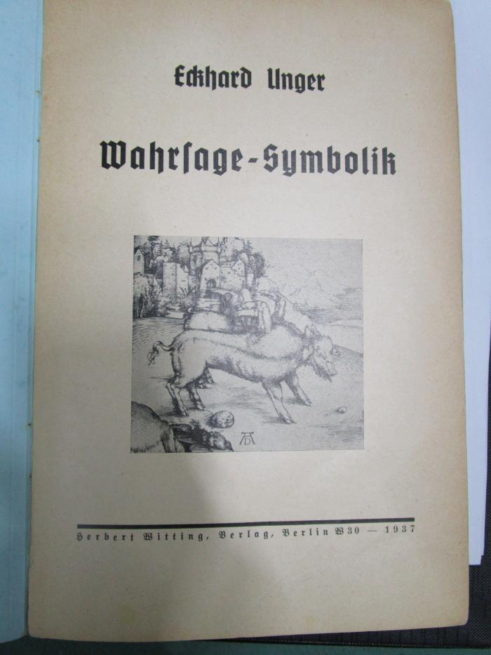 Ab 457 2 2. Ex.: Wahrsage-Symbolik (1937)