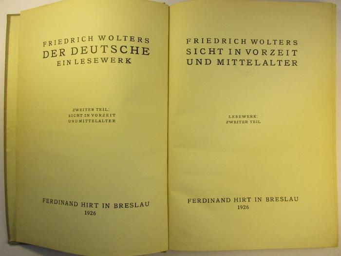 2 A 56 - 2 : Sicht in Vorzeit und Mittelalter (1926)
