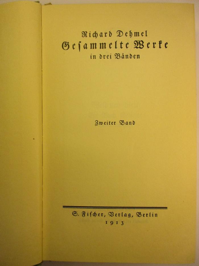 1 L 174-2 : Gesammelte Werke in drei Bänden (1913)