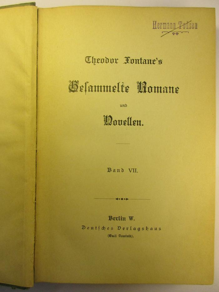 1 L 205-7 : Gesammelte Romane und Novellen : 7. (1890)