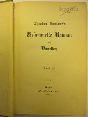 1 L 205-11 : Gesammelte Romane und Novellen : 11. ([1890])
