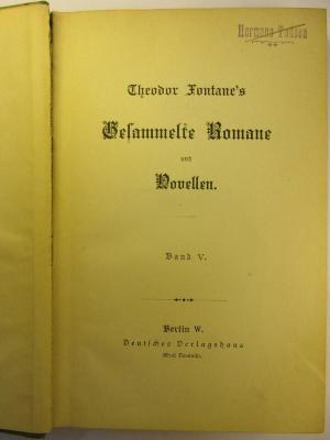 1 L 205-5 : Gesammelte Romane und Novellen ([1890])