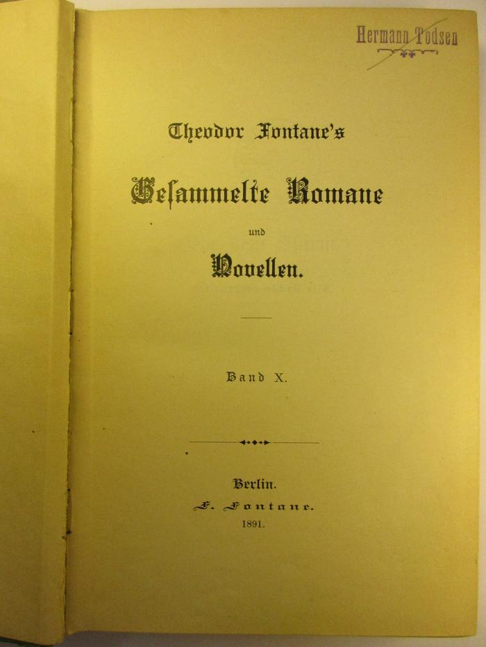1 L 205-10 : Gesammelte Romane und Novellen : 10. ([1890])