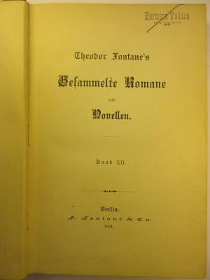 1 L 205-12 : Gesammelte Romane und Novellen : 12. ([1890])