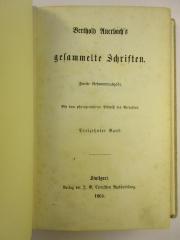 1 L 258&lt;2&gt;-13.14 : Bethold Auerbach's gesammelten Schriften : 13/14 (1864)