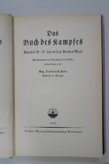 96 025369 : Das Buch des Kampfes : Kapitel 25-35 des ersten Buch Mose. Für Freunde und Verächter der Bibel (1938)