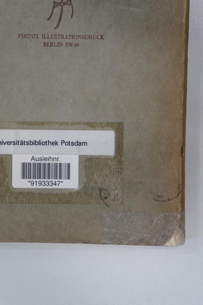 96 002240 : Festschrift zur Feier des Hundertjährigen Bestehens der Knabenschule der Jüdischen Gemeinde in Berlin (1926);- (unbekannt), Stempel: -; '[...]'. 