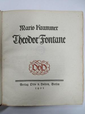 &lt;&lt;4'&gt;&gt; 4 L 187 : Theodor Fontane (1922)