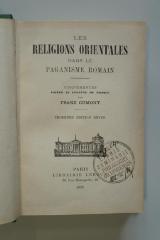 96 025946 : Les Religions Orientales dans le paganisme romain (1929)