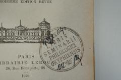 - (Philologisches Seminar Gryphiensis), Stempel: Name; 'Ex Libris
Seminarii philologici Gryphiensis
'. 