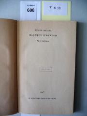 F 0 30: Das neue Judentum. Fünf Aufsätze. (1936)