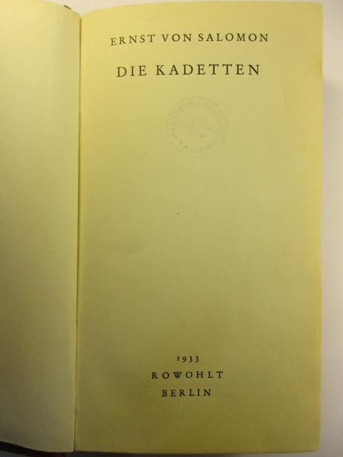 4 L 202 : Die Kadetten (1933)