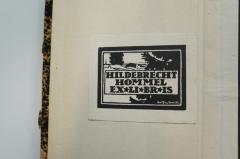 - (Hommel, Hildebrecht;Schmidt, Botho), Etikett: Exlibris, Name, Abbildung; 'Hildebrecht
Hommel
Exlibris
Botho Schmidt'. 