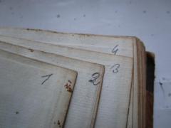 - (Stargardter, Isidor Julius), Von Hand: Annotation, Nummer; '1 2 3 4 ...'. 
